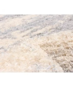 Ecarpetgallery Modern Contemporary Cream Shag Area Rug