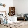 Ecarpetgallery Modern Contemporary Cream Shag Area Rug