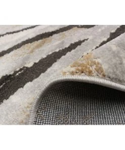 Ecarpetgallery Abstract Ivory Taupe Modern & Contemporary Soft Rug