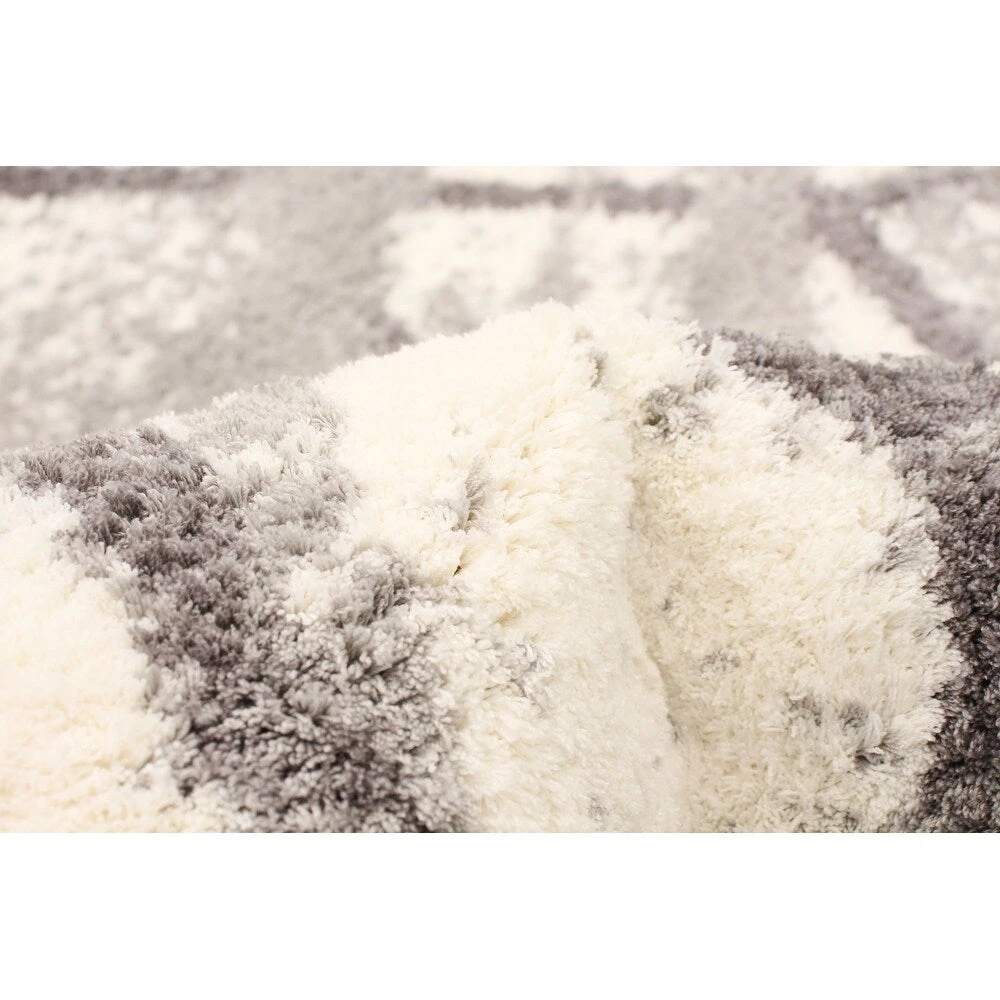 Ecarpetgallery Cream Grey Loft Urban Modern & Contemporary Shag Modern/ Geometric Rugs 7 Ecarpetgallery Cream Grey Loft Urban Modern & Contemporary Shag Modern/ Geometric Rugs