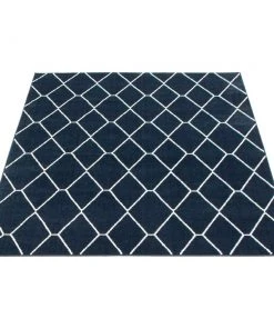 Ecarpetgallery All Area Rugs And Runners Navy White Trellis Macy Modern & Contemporary Soft Rug