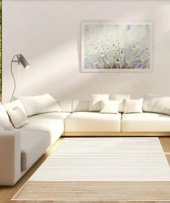 Ecarpetgallery White Tan Modern & Contemporary Soft Rug All Area Rugs And Runners