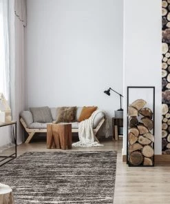 Ecarpetgallery Modern Contemporary Dark Grey Area Rug Shag All Area Rugs And Runners