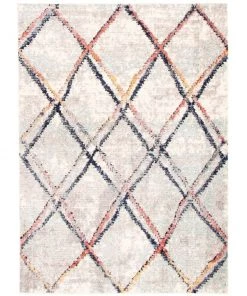 Ecarpetgallery Abstract Blue Grey Moroccan Soft Rug