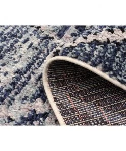 Ecarpetgallery Abstract Blue Grey Moroccan Soft Rug