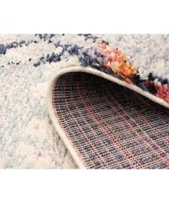 Ecarpetgallery Abstract Blue Grey Moroccan Soft Rug