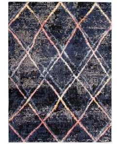 Ecarpetgallery Abstract Blue Grey Moroccan Soft Rug
