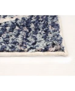 Ecarpetgallery Abstract Blue Grey Moroccan Soft Rug
