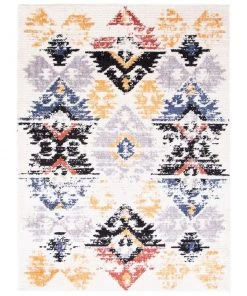 Ecarpetgallery All Area Rugs And Runners White Multi Damask Kashkuli Modern & Contemporary Soft Rug
