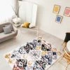 Ecarpetgallery All Area Rugs And Runners White Multi Damask Kashkuli Modern & Contemporary Soft Rug