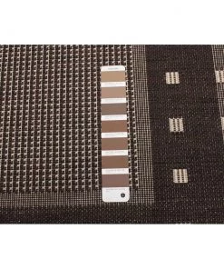 Ecarpetgallery Chocolate Bordered Indoor/ Outdoor Rug All Area Rugs And Runners