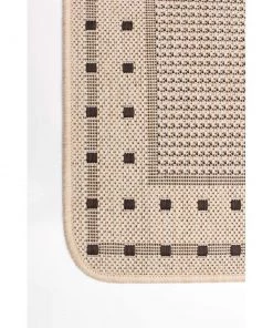 Ecarpetgallery Chocolate Bordered Indoor/ Outdoor Rug All Area Rugs And Runners