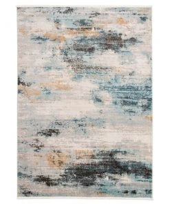 Ecarpetgallery Abstract Modern Blue Multi Contemporary Soft Rug All Area Rugs And Runners