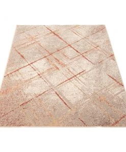 Ecarpetgallery All Area Rugs And Runners Abstract Copper Ivory Modern & Contemporary Soft Rug