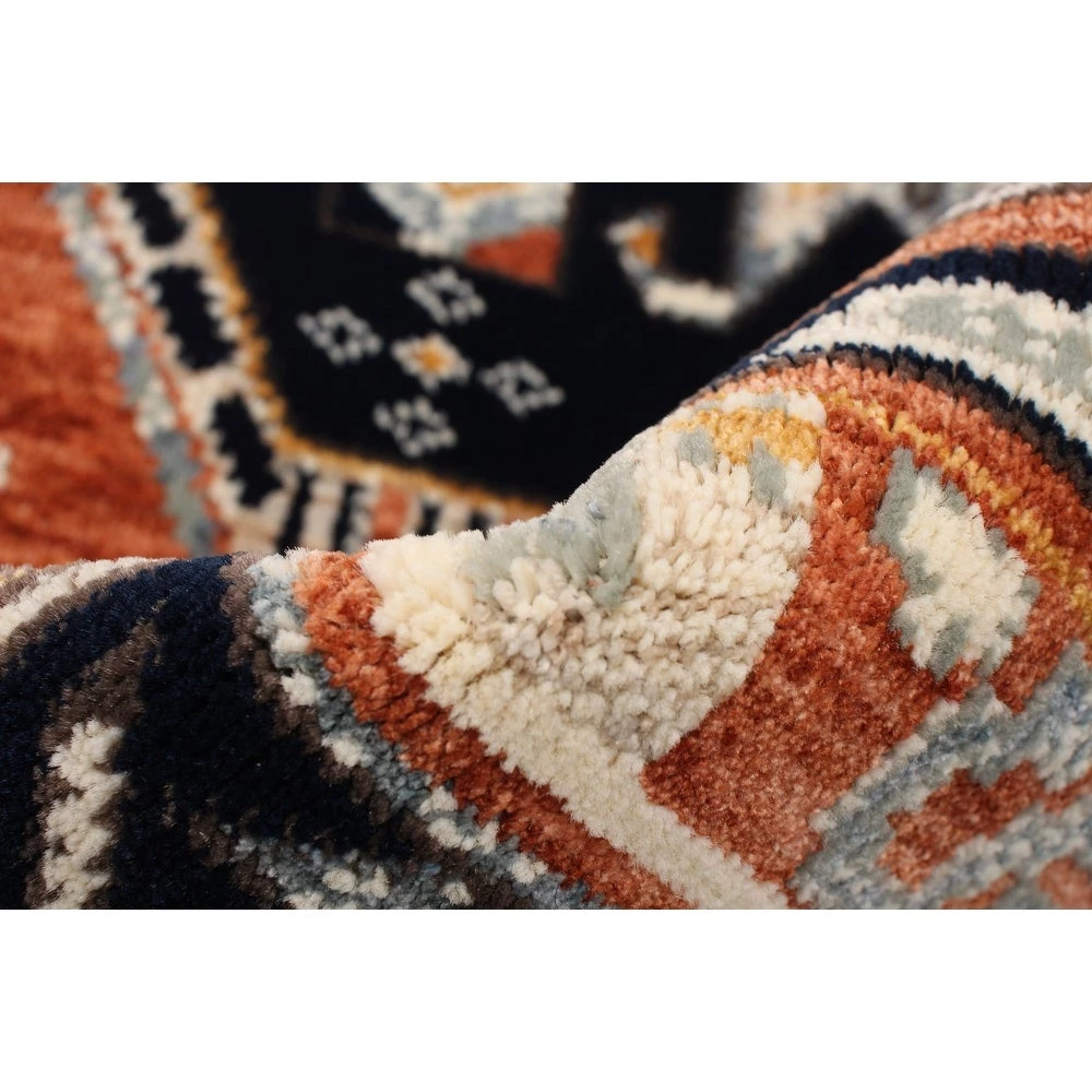 Ecarpetgallery Geometric Navy Copper Casual Soft Rug All Area Rugs And Runners 15 Ecarpetgallery Geometric Navy Copper Casual Soft Rug All Area Rugs And Runners