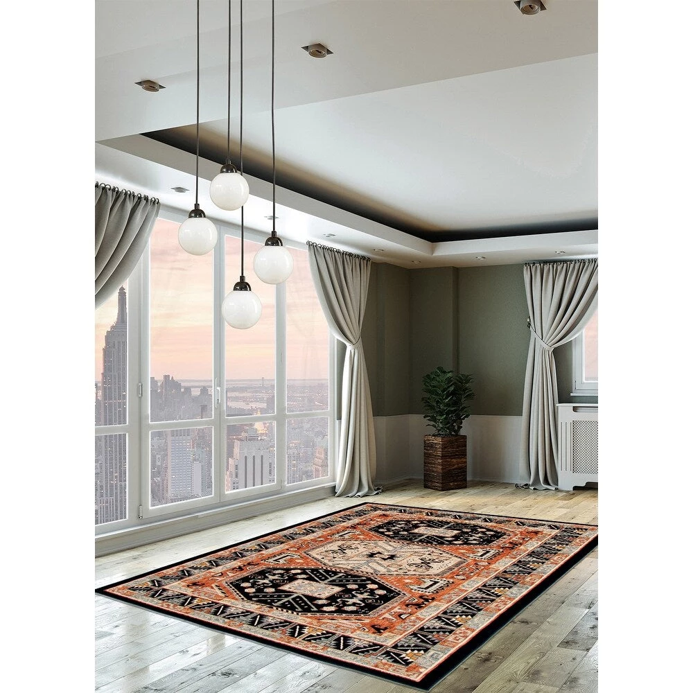 Ecarpetgallery Geometric Navy Copper Casual Soft Rug All Area Rugs And Runners 1 Ecarpetgallery Geometric Navy Copper Casual Soft Rug All Area Rugs And Runners