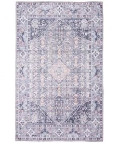 Ecarpetgallery All Area Rugs And Runners Grey Blue Machine Washable Bohemian & Eclectic Soft Rug