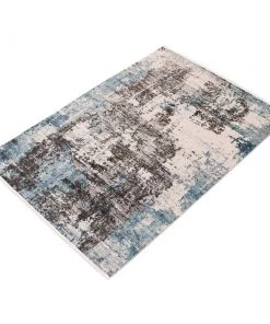 Ecarpetgallery Blue Modern Contemporary Soft Rug