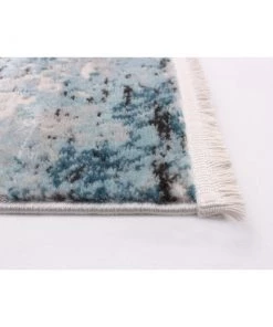 Ecarpetgallery Blue Modern Contemporary Soft Rug