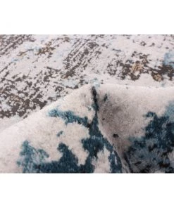 Ecarpetgallery Blue Modern Contemporary Soft Rug