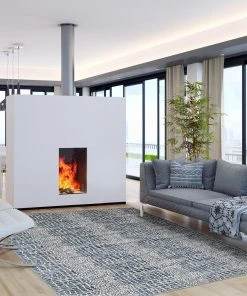 Ecarpetgallery All Area Rugs And Runners Animal Print Blue Modern Contemporary Soft Rug