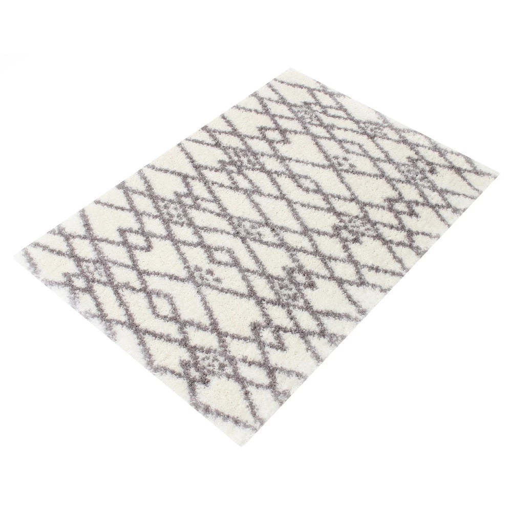 Ecarpetgallery Modern/ Geometric Rugs Moroccan Cream Touch Casual Shag 4 Ecarpetgallery Modern/ Geometric Rugs Moroccan Cream Touch Casual Shag