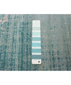Ecarpetgallery All Area Rugs And Runners Abstract Teal Blue Modern Contemporary Soft Rug
