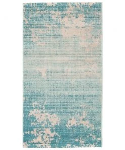 Ecarpetgallery All Area Rugs And Runners Abstract Teal Blue Modern Contemporary Soft Rug