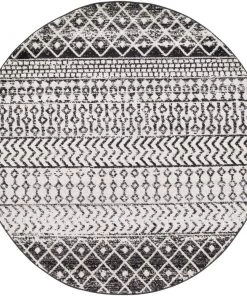 Edie Black & White Bohemian Distressed Geometric Black White Area Rug 15 Edie Black & White Bohemian Distressed Geometric Black White Area Rug