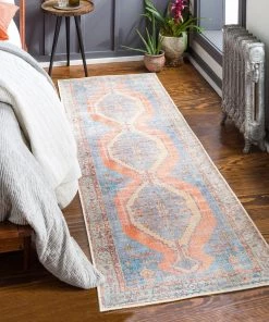 Artistic Weavers Vintage Medallion Printed Machine Washable Area Soft Rug All Area Rugs And Runners