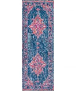 Ellie Pink Distressed Oriental Area Distressed Vintage Pink Blue Area Rugs All Area Rugs And Runners