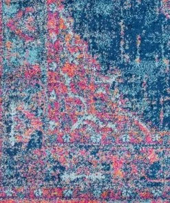 Ellie Pink Distressed Oriental Area Distressed Vintage Pink Blue Area Rugs All Area Rugs And Runners