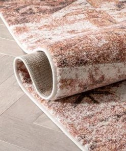 Well Woven All Area Rugs And Runners Global Vintage Patchwork Pattern Blush Pink Area Rug