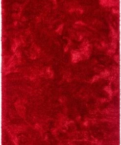 WW Liza Red Plush Shag Rug
