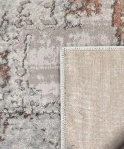 Well Woven Modern Abstract Distressed Grey Blush Glam Soft Area Rug