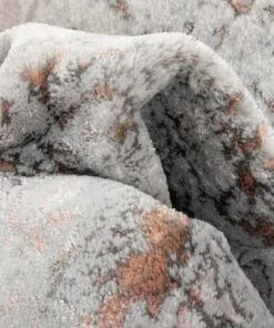 Well Woven Modern Abstract Distressed Grey Blush Glam Soft Area Rug