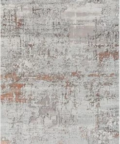 Well Woven Modern Abstract Distressed Grey Blush Glam Soft Area Rug