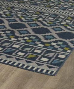 Bombay Nomad Collection Blue Soft Area Rug