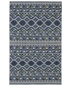 Bombay Nomad Collection Blue Soft Area Rug