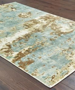 Gracewood Hollow All Area Rugs And Runners Khachatur Distressed High-Low Blue And Brown Soft Area Rug 7 Gracewood Hollow All Area Rugs And Runners Khachatur Distressed High-Low Blue And Brown Soft Area Rug