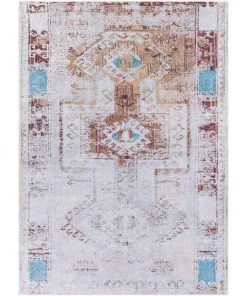 Artistic Weavers Distressed Aztec Printed Machine Washable Area Soft Rug