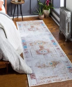 Artistic Weavers Distressed Aztec Printed Machine Washable Area Soft Rug