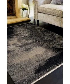Gracewood Hollow Renza Black Beige Distressed Damask Soft Area Rug All Area Rugs And Runners