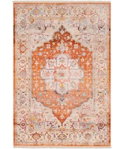Gracewood Hollow Wideman Vintage Persian Traditional Red And Beige Soft Area Rug