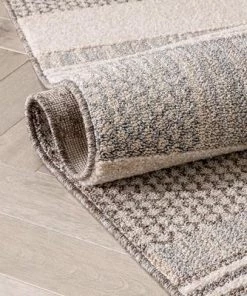 Well Woven Tribal Geometric Abstract Beige Looped Pile Soft Area Rug All Area Rugs And Runners