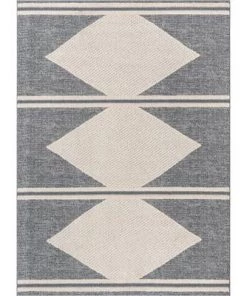 Well Woven Tribal Diamond Medallion Pattern Grey Looped Pile Area Rug All Area Rugs And Runners
