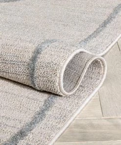 Well Woven Moroccan Lattice Trellis Beige Looped Pile Soft Area Rug