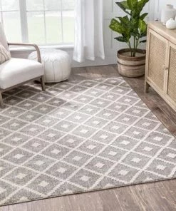 Well Woven Moroccan Lattice Trellis Ivory Looped Pile Soft Area Rug All Area Rugs And Runners