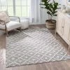 Well Woven All Area Rugs And Runners Moroccan Lattice Trellis Grey Looped Pile Soft Area Rug