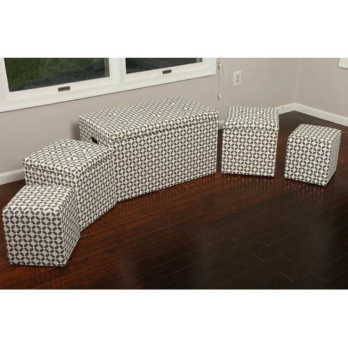 Modern Rugs And Decor 5 Piece Cloth Tufted Storage Ottoman 11 Modern Rugs And Decor 5 Piece Cloth Tufted Storage Ottoman